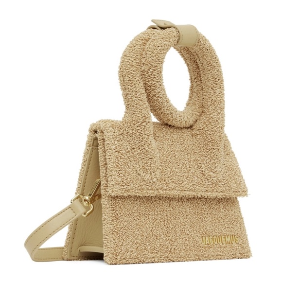 JACQUEMUS Le Chiquito Noeud Terry top handle crossbody bag - Picture 2 of 4